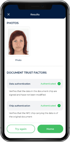 NFC Reading and Verification NFC Reading and Verification