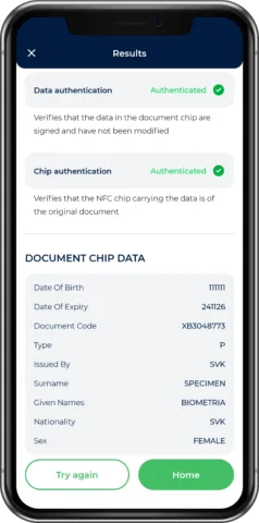 NFC reading